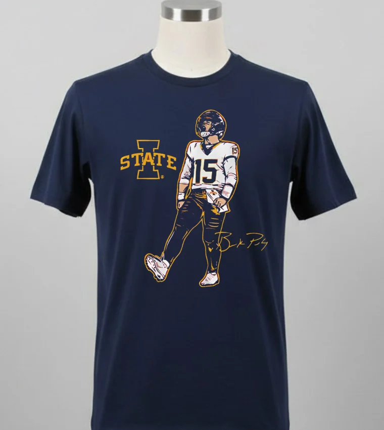 Iowa State Football Brock Purdy Superstar Pose Signature Style Shirt - balck-shirt Iowa State Football Brock Purdy Superstar Pose Signature Style Shirt Balck Shirt