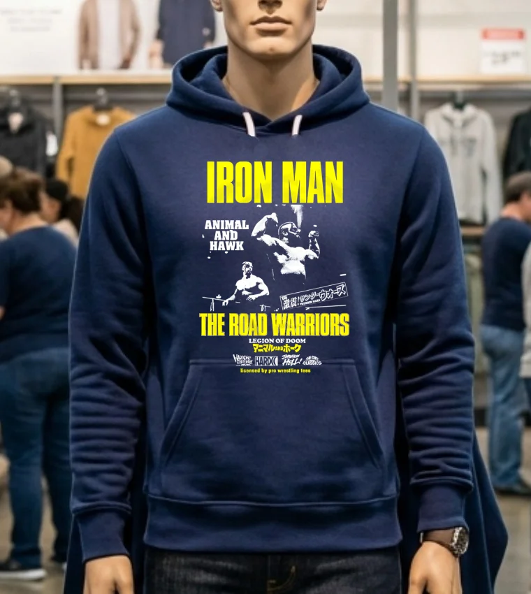 Iron Man The Road Warriors Legion Of Doom Shirt - navy-shirt Iron Man The Road Warriors Legion Of Doom Shirt Navy Shirt