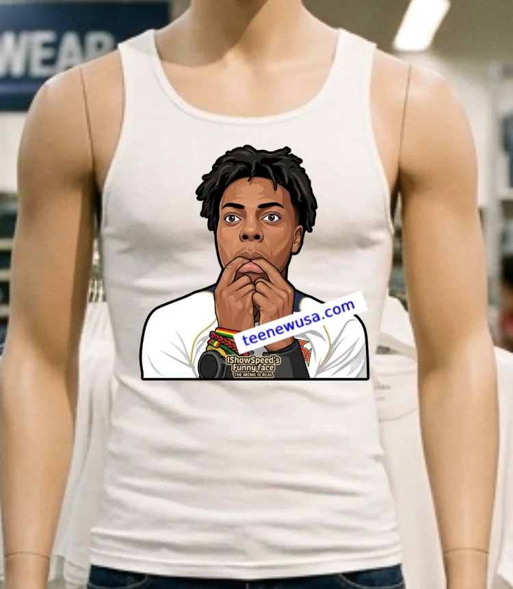 Ishowspeed And Funny Facial Expressions T Shirt - white-t-shirt Ishowspeed And Funny Facial Expressions T Shirt White T Shirt 5