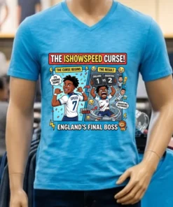 Ishowspeed Wore An England Team T Shirt And England Lost Blue Shirt