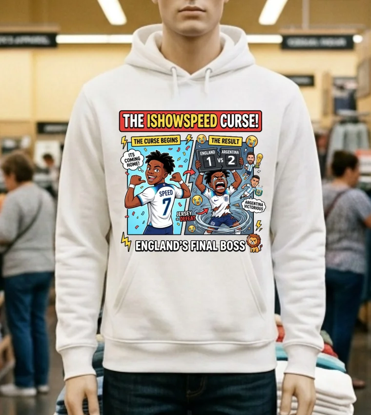Ishowspeed Wore An England Team T Shirt And England Lost - white-t-shirt Ishowspeed Wore An England Team T Shirt And England Lost White T Shirt 1