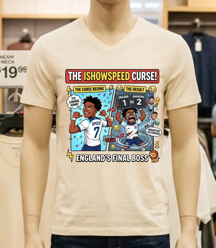Ishowspeed Wore An England Team T Shirt And England Lost - white-t-shirt Ishowspeed Wore An England Team T Shirt And England Lost White T Shirt 4