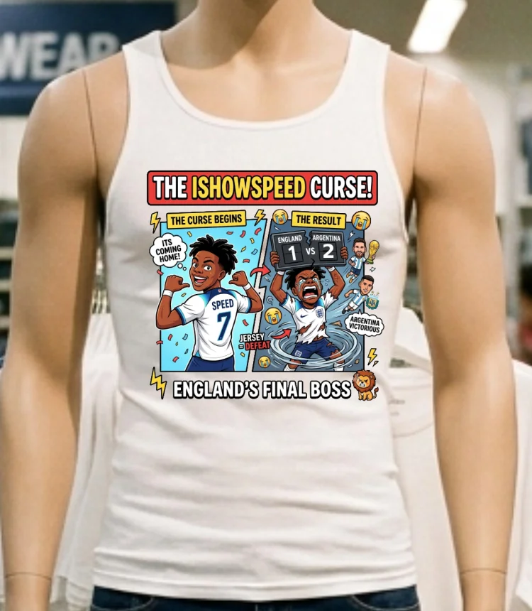 Ishowspeed Wore An England Team T Shirt And England Lost - white-t-shirt Ishowspeed Wore An England Team T Shirt And England Lost White T Shirt 5