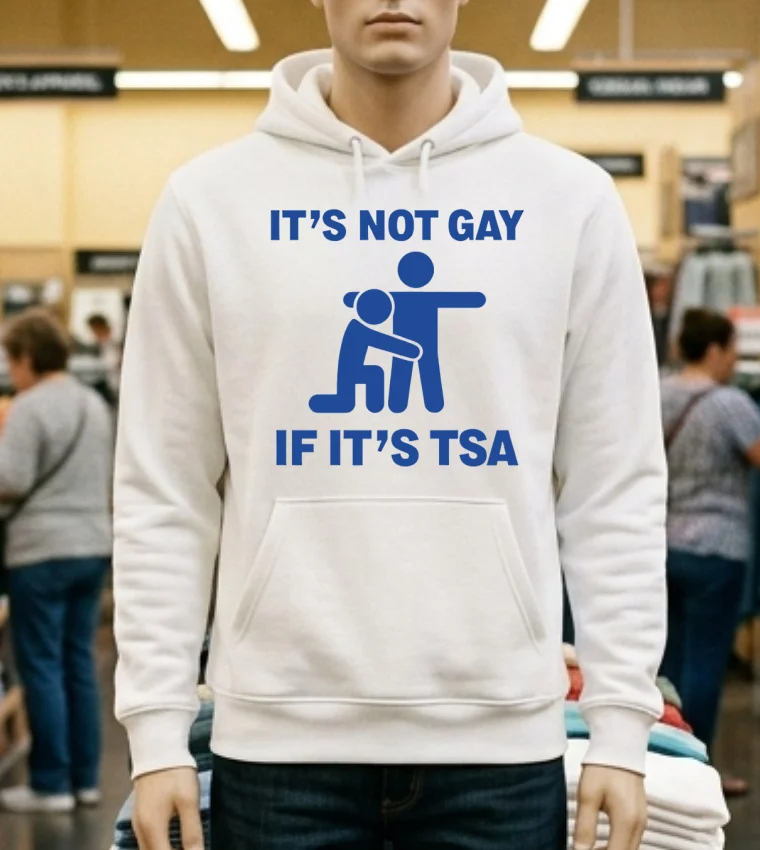 It’s Not Gay If It’s Tsa Shirt - white-t-shirt Its Not Gay If Its Tsa Shirt White T Shirt 1