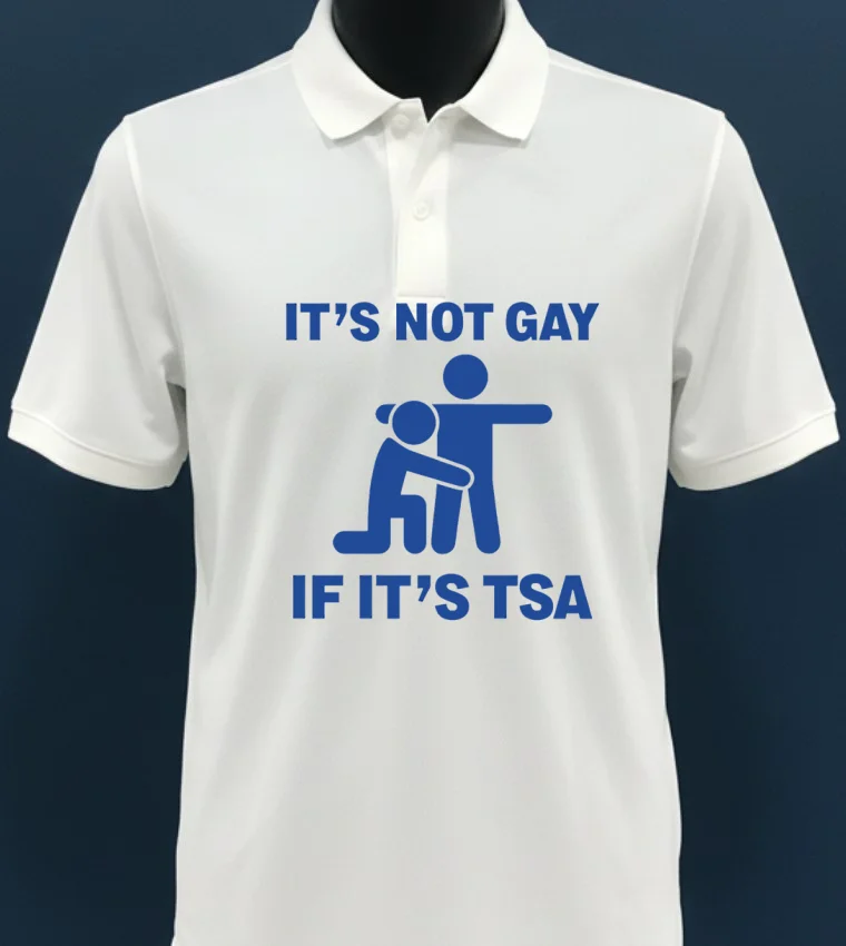 It’s Not Gay If It’s Tsa Shirt - white-t-shirt Its Not Gay If Its Tsa Shirt White T Shirt 3