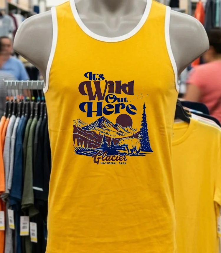 It S Wild Out Here Glacier National Park Shirt - yellow-t-shirt Its Wild Out Here Glacier National Park Shirt Yellow T Shirt