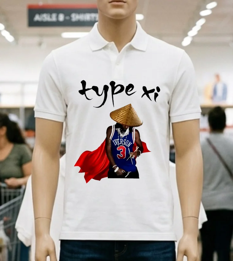 Iverson 3 Type Xi Straw Hat Shirt - white-t-shirt Iverson 3 Type Xi Straw Hat Shirt White T Shirt 2