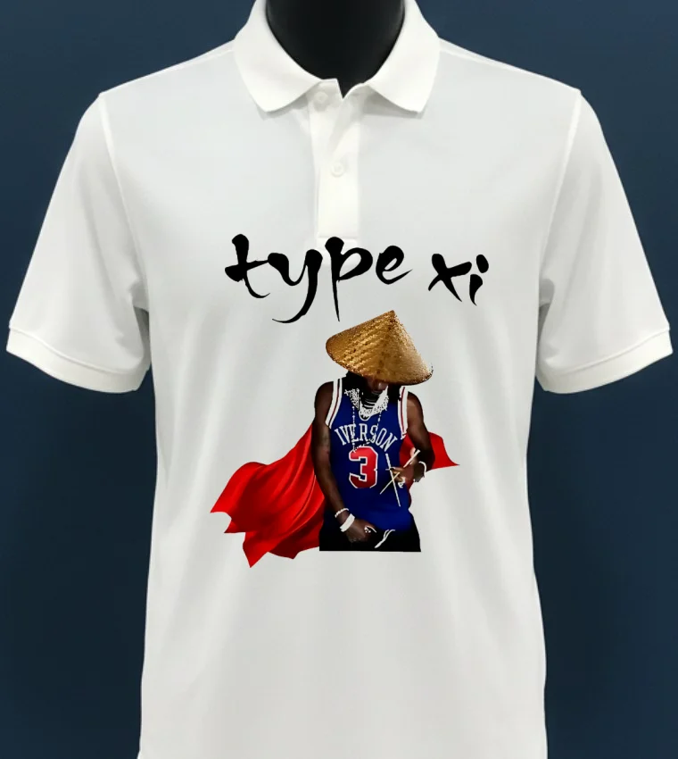 Iverson 3 Type Xi Straw Hat Shirt - white-t-shirt Iverson 3 Type Xi Straw Hat Shirt White T Shirt 3