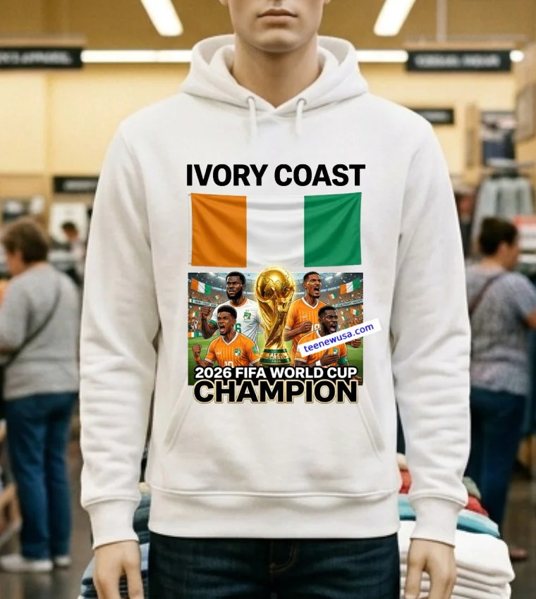 Ivory Coast National Football World Cup 2026 T Shirt - white-t-shirt Ivory Coast National Football World Cup 2026 T Shirt White T Shirt 1