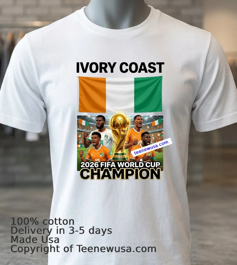 Ivory Coast National Football World Cup 2026 T Shirt - white-t-shirt 3 Ivory Coast National Football World Cup 2026 T Shirt White T Shirt 3
