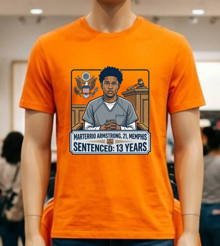 Jacam'ron Mcintosh, 21, From Oxford, Mississippi, Was Sentenced To 8.5 Years In Prison T Shirt - orange-shirt Jacamron Mcintosh 21 From Oxford Mississippi Was Sentenced To 85 Years In Prison T Shirt Orange Shirt