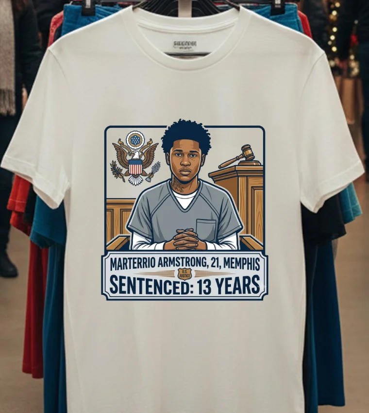Jacam'ron Mcintosh, 21, From Oxford, Mississippi, Was Sentenced To 8.5 Years In Prison T Shirt - white-t-shirt Jacamron Mcintosh 21 From Oxford Mississippi Was Sentenced To 85 Years In Prison T Shirt White T Shirt