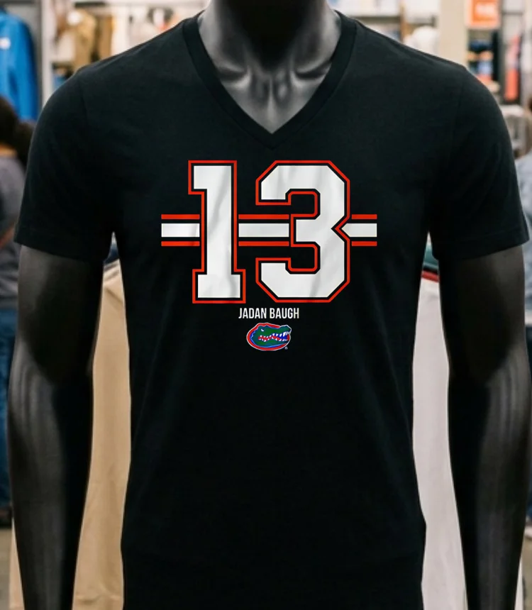 Jadan Baugh 13 Stripe Florida Gators Shirt - balck-shirt Jadan Baugh 13 Stripe Florida Gators Shirt Balck Shirt