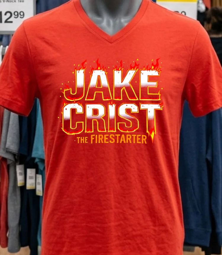 Jake Crist The Firestarter Shirt Red Shirt