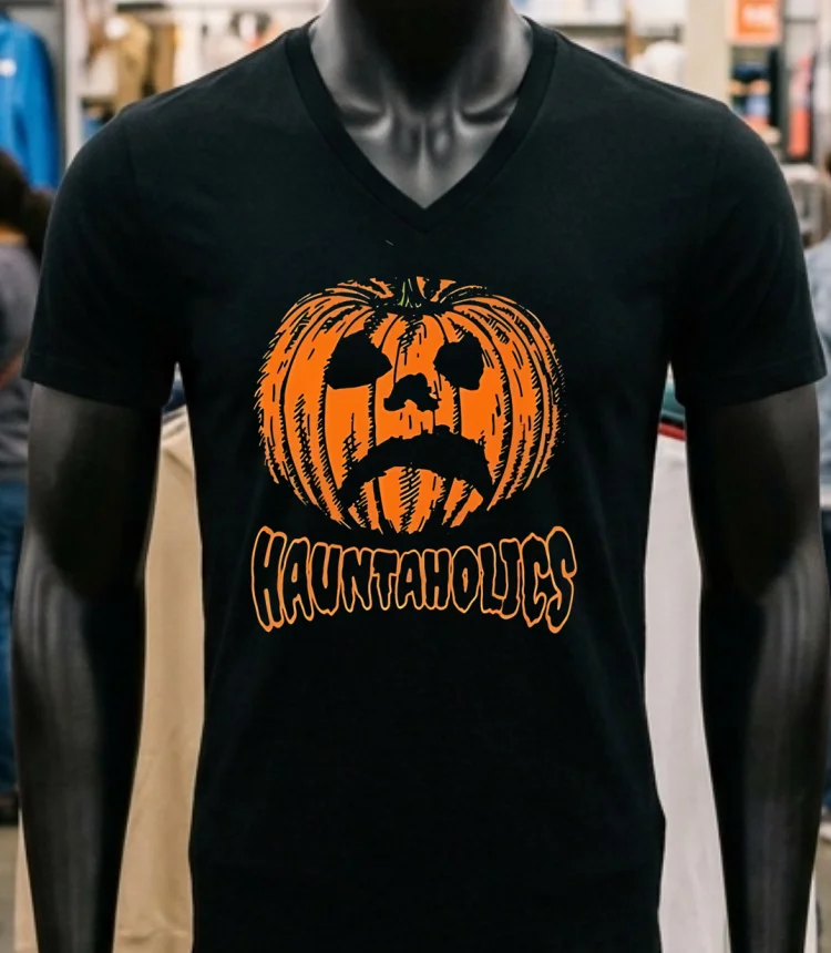 Jake Webber Hauntaholics Halloween Graphic Shirt - balck-shirt Jake Webber Hauntaholics Halloween Graphic Shirt Balck Shirt