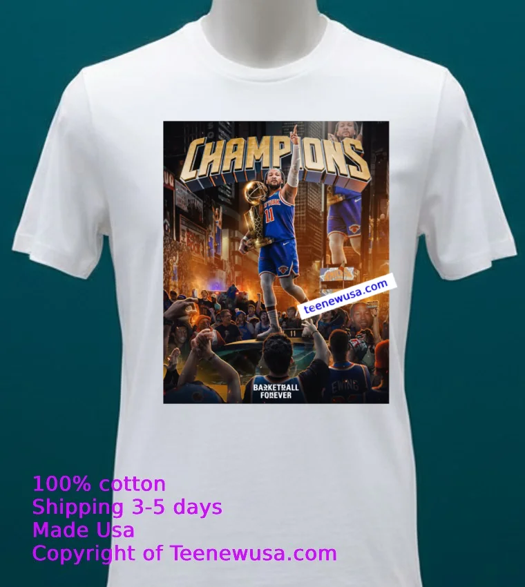 Jalen Brunson Drops 45 Pts As The Knicks Defeat The Spurs Become The 2026 Nba Champions T Shirt White T Shirt 20