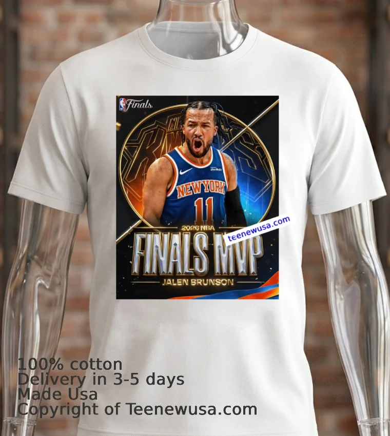 Jalen Brunson Finals Mvp 2026 Nba T Shirt - white-t-shirt 2 Jalen Brunson Finals Mvp 2026 Nba T Shirt White T Shirt 2
