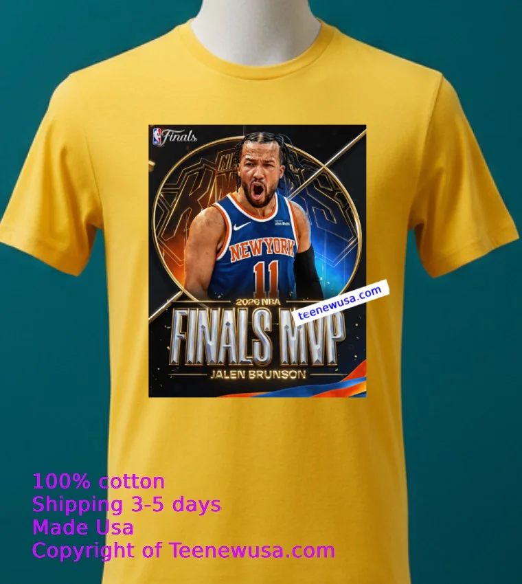 Jalen Brunson Finals Mvp 2026 Nba T Shirt - yellow-t-shirt 2 Jalen Brunson Finals Mvp 2026 Nba T Shirt Yellow T Shirt 2