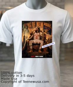 Jalen Brunson King Of New York Nba 2026 T Shirt White T Shirt 3