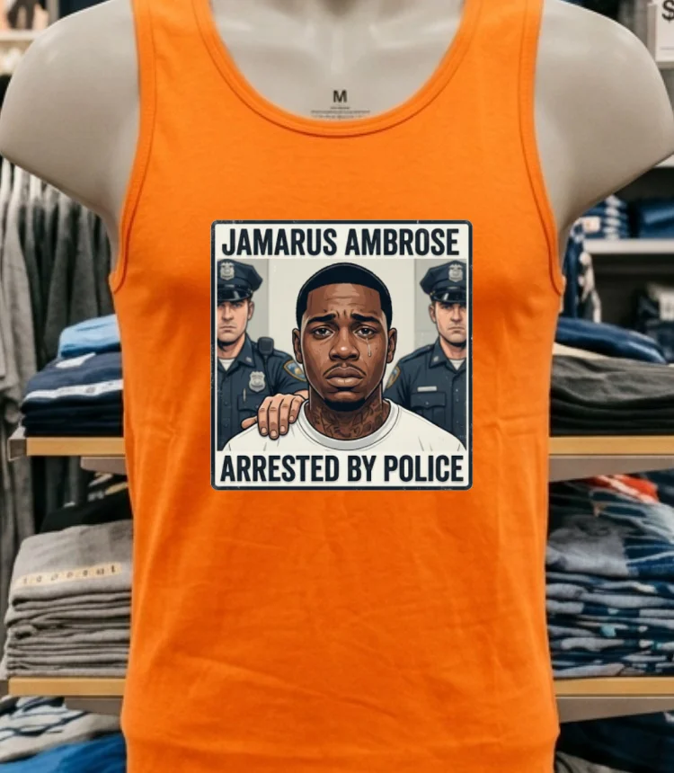 Jamarus Ambrose Has Been Arrested By Police T Shirt - orange-shirt Jamarus Ambrose Has Been Arrested By Police T Shirt Orange Shirt 1