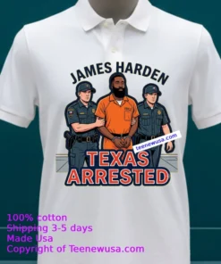 James Harden Arrested In Texas On Weapons Charge T Shirt