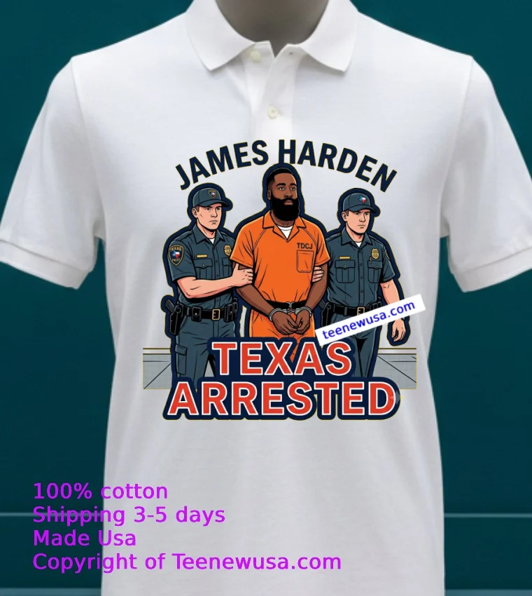 James Harden Arrested In Texas On Weapons Charge T Shirt - white-t-shirt 23 James Harden Arrested In Texas On Weapons Charge T Shirt White T Shirt 23