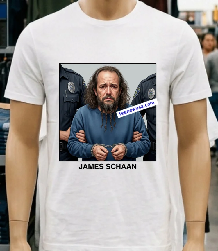 James Schaan 43 Was Arrested For Drug Possession T Shirt White T Shirt 4
