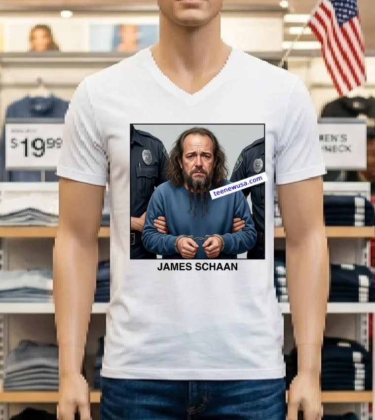 James Schaan 43 Was Arrested For Drug Possession T Shirt White T Shirt