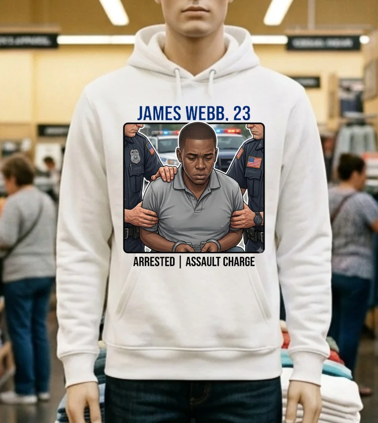 James Webb 23 Was Arrested By Police T Shirt White T Shirt 1