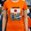 Japan National Football World Cup 2026 T Shirt Orange Shirt 1
