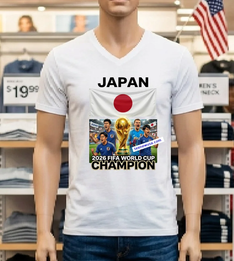 Japan National Football World Cup 2026 T Shirt - white-t-shirt Japan National Football World Cup 2026 T Shirt White T Shirt