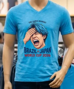 Japanese Streamer Gamix Screaming Viral Moment Brazil Vs Japan World Cup 2026 T Shirt
