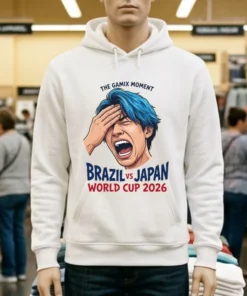 Japanese Streamer Gamix Screaming Viral Moment Brazil Vs Japan World Cup 2026 T Shirt