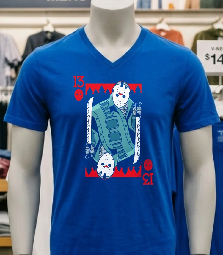 Jason 13 Horror Halloween Shirt Navy Shirt 1
