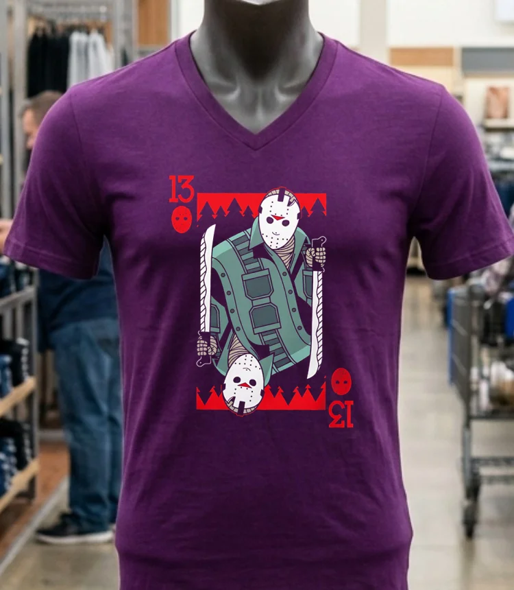 Jason 13 Horror Halloween Shirt - purple-shirt Jason 13 Horror Halloween Shirt Purple Shirt
