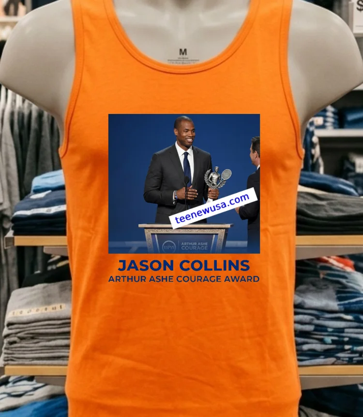 Jason Collins Honored With Arthur Ashe Courage Award At Espys T Shirt - orange-shirt Jason Collins Honored With Arthur Ashe Courage Award At Espys T Shirt Orange Shirt