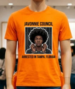 Javonnie Council Of Tampa, Florida Arrested And Detained T Shirt