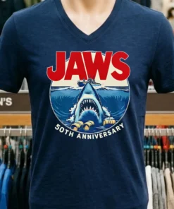 Jaws 50Th Anniversary Vintage Shirt
