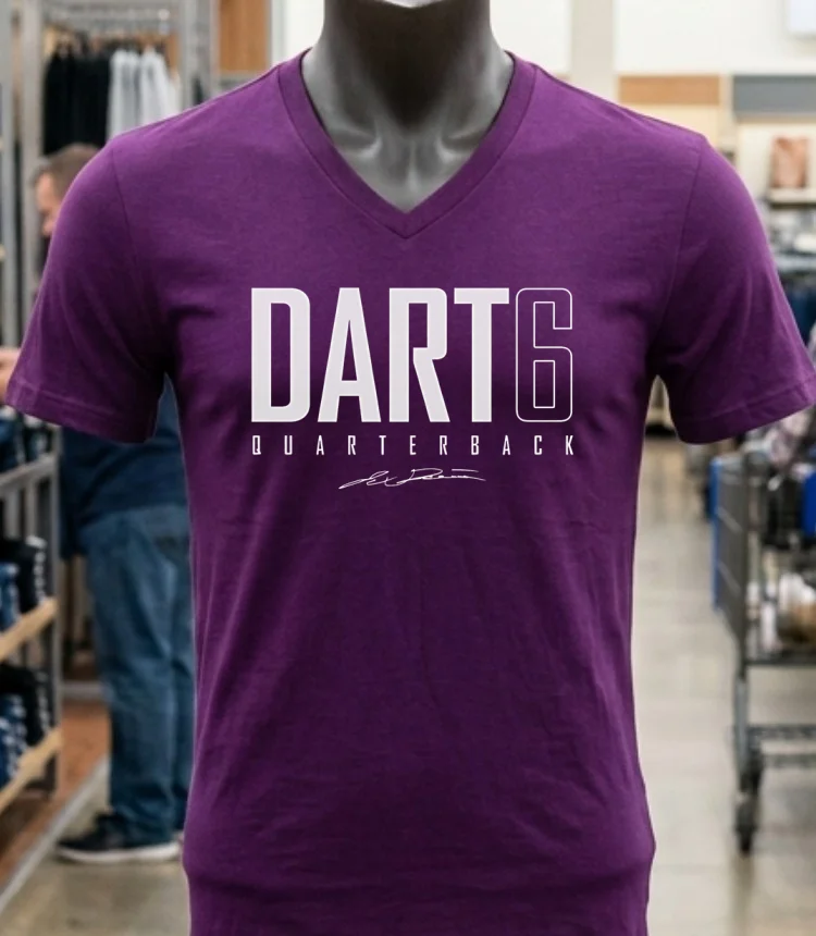 Jaxson Dart New York G Elite Shirt Purple Shirt