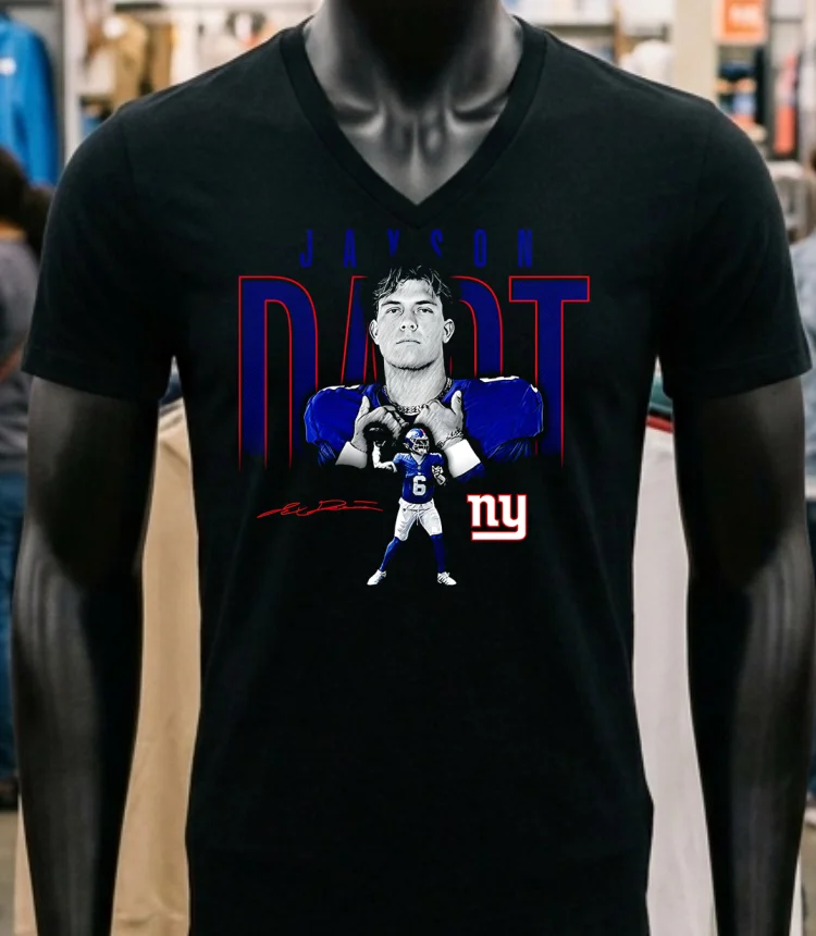 Jaxson Dart New York Giants Signature Classic Shirt - balck-shirt Jaxson Dart New York Giants Signature Classic Shirt Balck Shirt