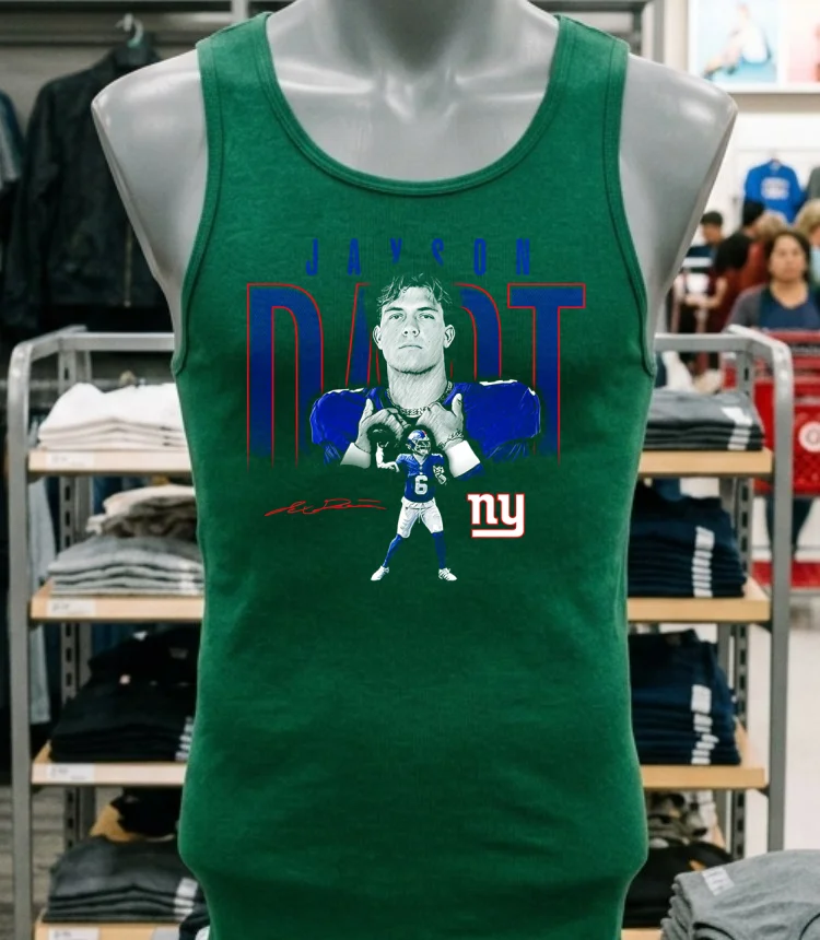 Jaxson Dart New York Giants Signature Classic Shirt - green-shirt Jaxson Dart New York Giants Signature Classic Shirt Green Shirt