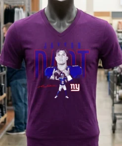 Jaxson Dart New York Giants Signature Classic Shirt