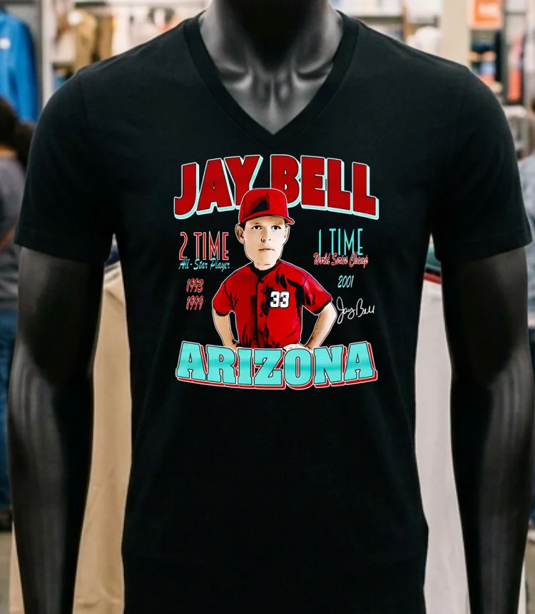 Jay Bell Arizona Comic 2 Time All Star Player Shirt Balck Shirt