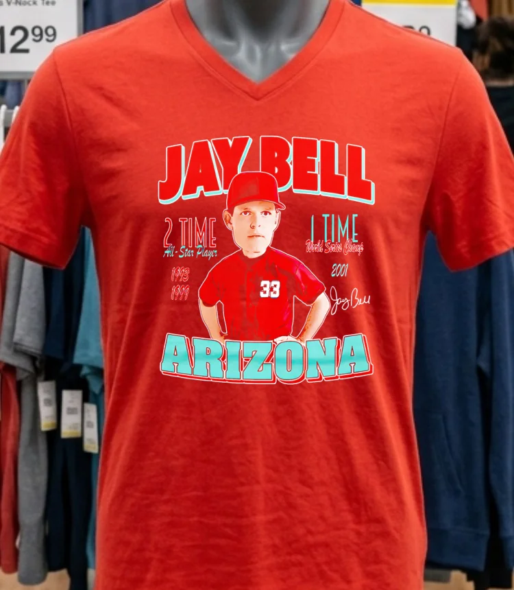 Jay Bell Arizona Comic 2 Time All Star Player Shirt Red Shirt