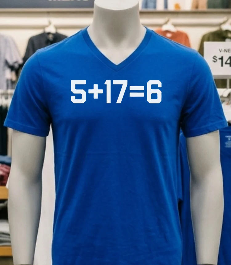 Jayden Daniels And Terry Mclaurin 5 + 17 = 6 Shirta - navy-shirt Jayden Daniels And Terry Mclaurin 5 17 6 Shirta Navy Shirt 1