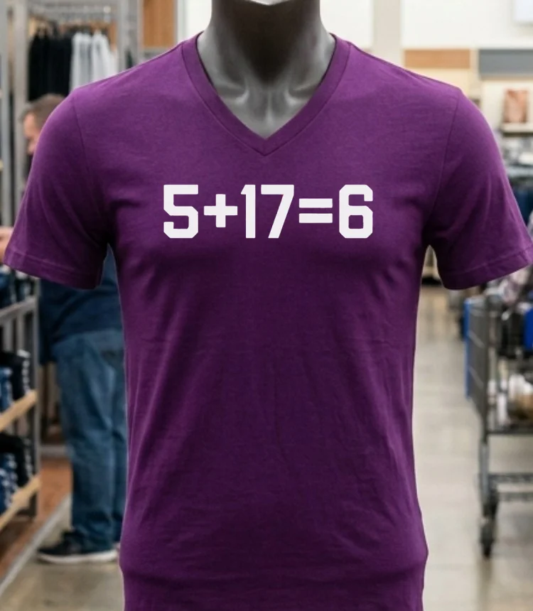 Jayden Daniels And Terry Mclaurin 5 + 17 = 6 Shirta - purple-shirt Jayden Daniels And Terry Mclaurin 5 17 6 Shirta Purple Shirt