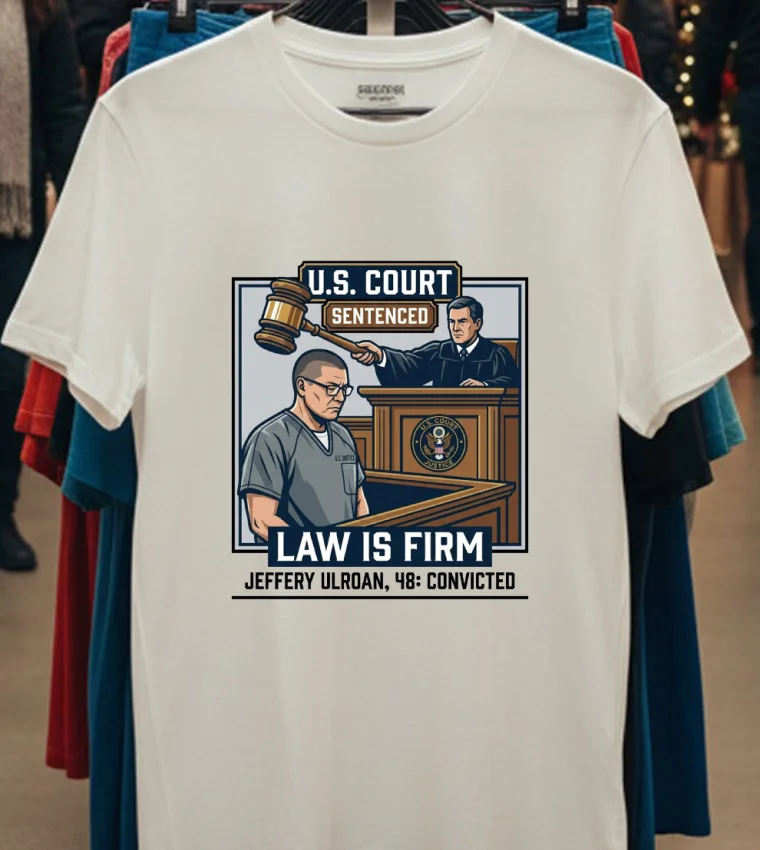Jeffery Ulroan, 48, Is On Trial In Court T Shirt - white-t-shirt Jeffery Ulroan 48 Is On Trial In Court T Shirt White T Shirt