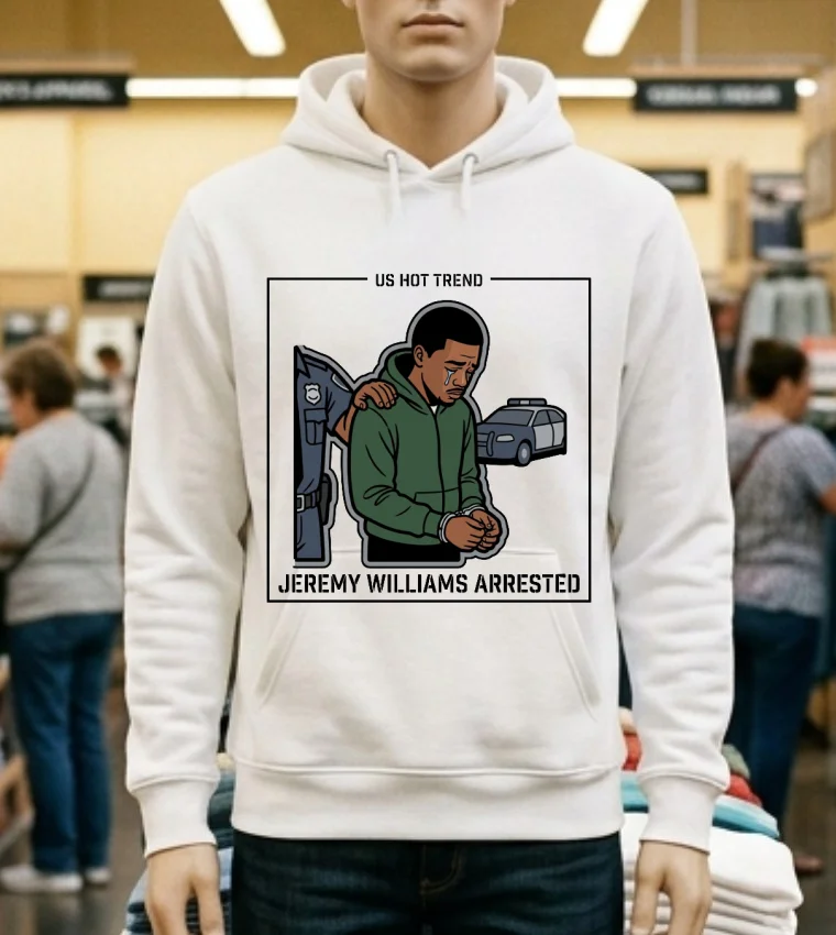 Jeremy Williams 18 Arrested By Police T Shirt White T Shirt 2