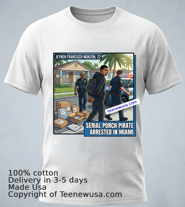 Jeyner Francisco Monzon, 22, Who Stole Packages, Has Been Arrested By Police T Shirt - white-t-shirt 1 Jeyner Francisco Monzon 22 Who Stole Packages Has Been Arrested By Police T Shirt White T Shirt 1