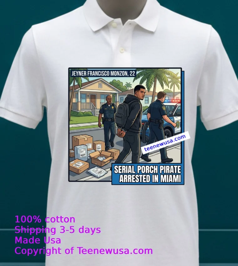 Jeyner Francisco Monzon, 22, Who Stole Packages, Has Been Arrested By Police T Shirt - white-t-shirt 23 Jeyner Francisco Monzon 22 Who Stole Packages Has Been Arrested By Police T Shirt White T Shirt 23